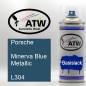 Preview: Porsche, Minerva Blue Metallic, L304: 400ml Sprühdose, von ATW Autoteile West.